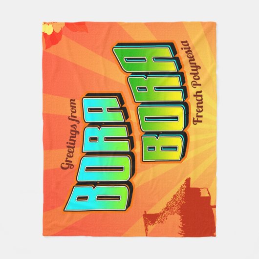 Bora Bora Blanket Fleece Deken (Voorkant)