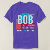 Bora Bora BOB Luchthaven Code Bagage Label 1 T-shirt (Design voorkant)