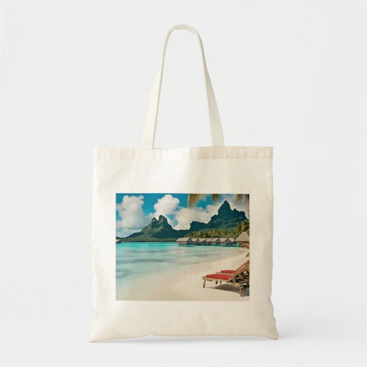 Bora Bora Boodschaptas (v) Tote Bag (Voorkant)