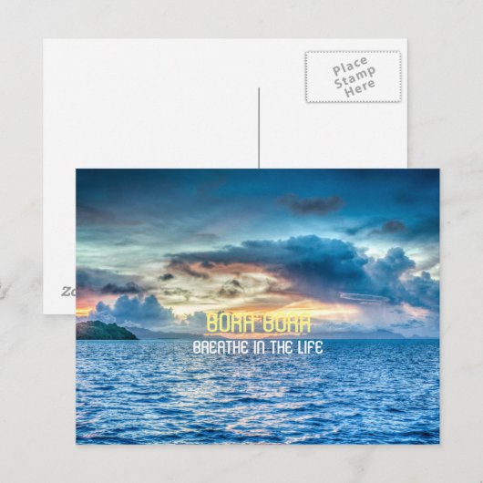 BORA BORA BRIEFKAART (Voorkant / Achterkant)