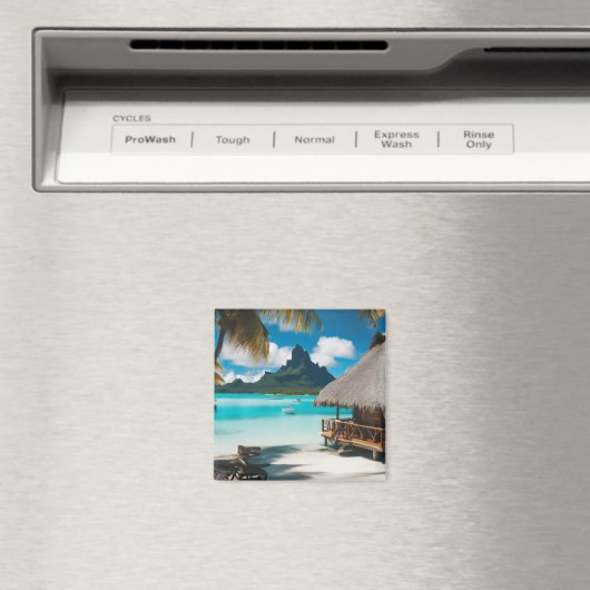 Bora Bora Briefkaart (2) Magneet (Insitu (Vaatwasser))