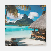 Bora Bora Briefkaart (2) Magneet (Voorkant)