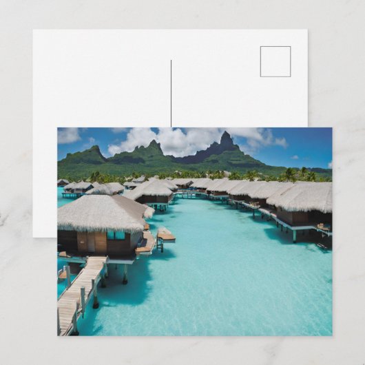 Bora bora Briefkaart (Bora bora 4) (Voorkant / Achterkant)