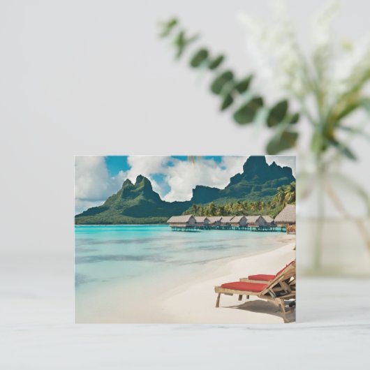 Bora bora Briefkaart (Bora bora f) (Staand voorkant)