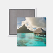 Bora Bora Briefkaart Magneet (Voorkant / Achterkant)
