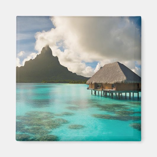 Bora Bora Briefkaart Magneet (Voorkant)