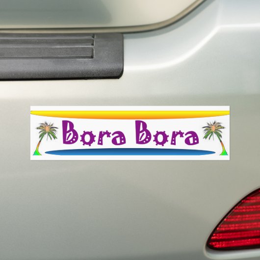 Bora Bora Bumpersticker (Op auto)