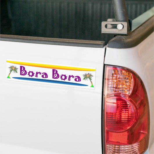 Bora Bora Bumpersticker (Op Truck)