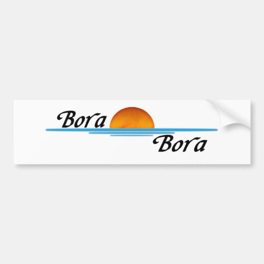 Bora Bora Bumpersticker (Voorkant)