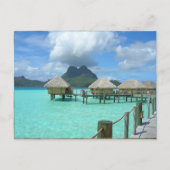 Bora Bora Bungalow Briefkaart (Voorkant)