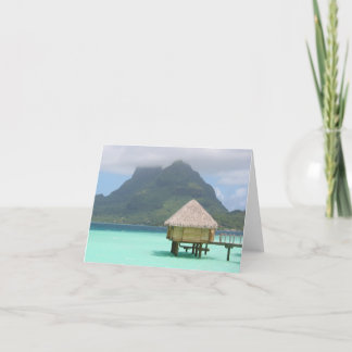 Bora Bora Bungalow Note Kaart