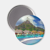 Bora Bora Caribbean Island Magneet (Voorkant / Achterkant)