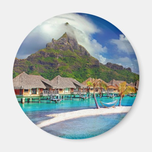 Bora Bora Caribbean Island Magneet (Voorkant)