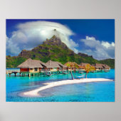 Bora Bora Caribbean Island Poster (Voorkant)