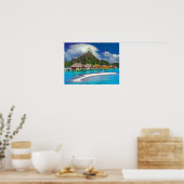 Bora Bora Caribbean Island Poster (Keuken)