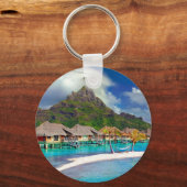 Bora Bora Caribbean Island Sleutelhanger (Voorkant)