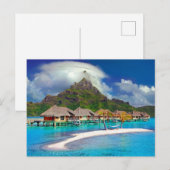 Bora Bora Carribean Island Briefkaart (Voorkant / Achterkant)