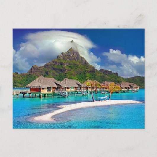 Bora Bora Carribean Island Briefkaart (Voorkant)