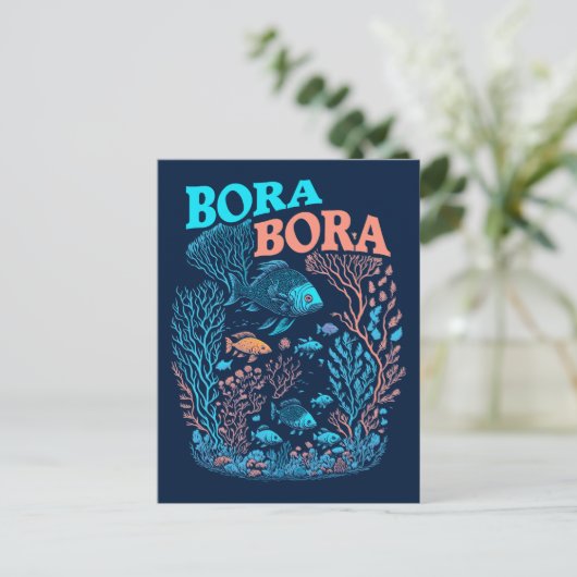 Bora Bora Coral Reef Briefkaart (Staand voorkant)