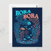 Bora Bora Coral Reef Briefkaart (Voorkant / Achterkant)