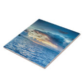 Bora-bora, eiland van de zuidelijke Stille Oceaan Tegeltje (Zijkant)