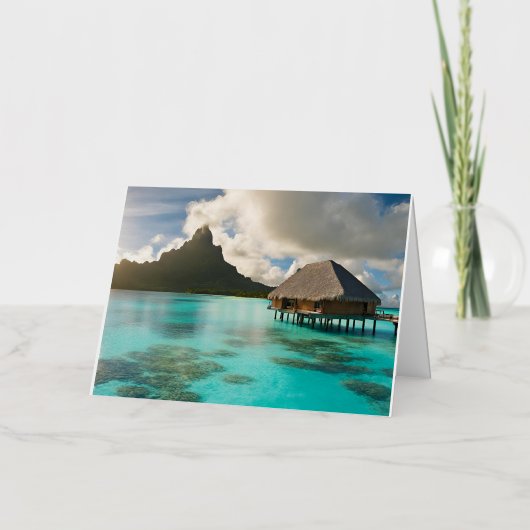 Bora Bora Folie Wenskaart (Voorkant)