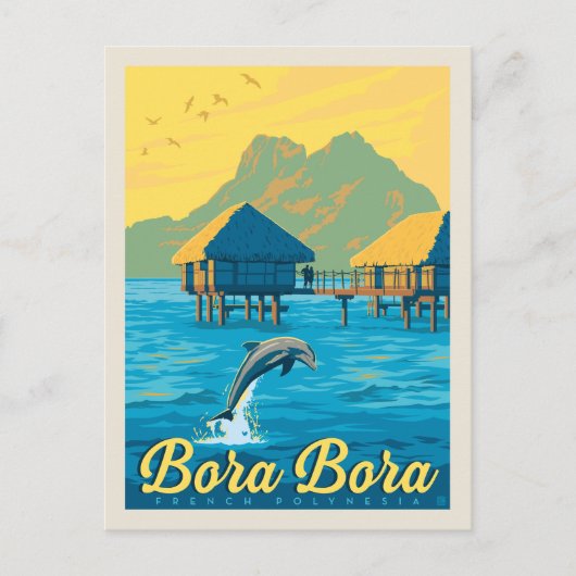 Bora Bora, Frans-Polynesië Briefkaart (Voorkant)