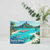Bora Bora Frans-Polynesië Briefkaart (Staand voorkant)