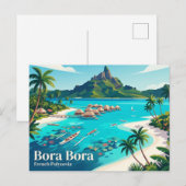 Bora Bora Frans-Polynesië Briefkaart (Voorkant / Achterkant)