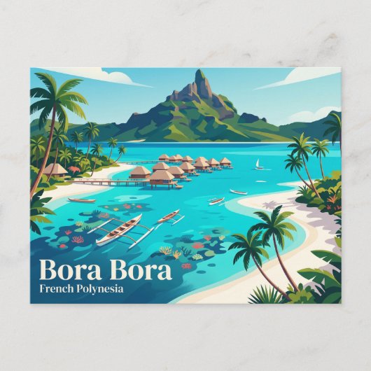 Bora Bora Frans-Polynesië Briefkaart (Voorkant)