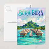 Bora Bora Frans-Polynesië Briefkaart (Voorkant / Achterkant)