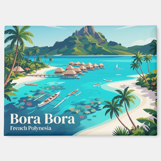 Bora Bora Frans-Polynesië Magneet (Voorkant)