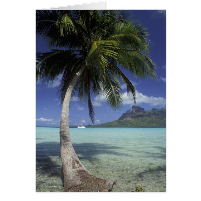 Bora Bora, Frans-Polynesië Mt. Otemanu gezien (Voorkant)