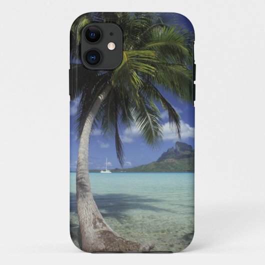 Bora Bora, Frans-Polynesië Mt. Otemanu gezien Case-Mate iPhone Case (Achterkant)