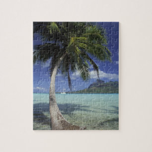 Bora Bora, Frans Polynesië Mt. Otemanu, gezien Legpuzzel