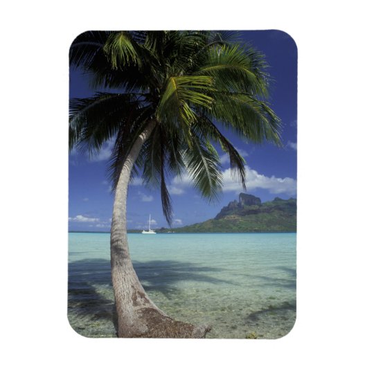 Bora Bora, Frans-Polynesië Mt. Otemanu gezien Magneet (Verticaal)