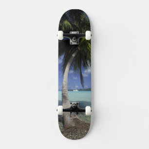 Bora Bora, Frans-Polynesië Mt. Otemanu gezien Skateboard