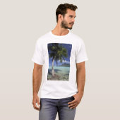 Bora Bora, Frans Polynesië Mt. Otemanu, gezien T-shirt (Voorkant volledig)