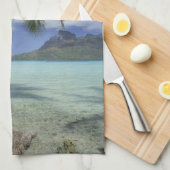 Bora Bora, Frans Polynesië Mt. Otemanu, gezien Theedoek (Quarter Fold)