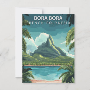 Bora Bora Frans-Polynesië Reis uit het verleden Briefkaart