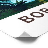Bora Bora Frans Polynesië Reisprint Poster (Hoek)