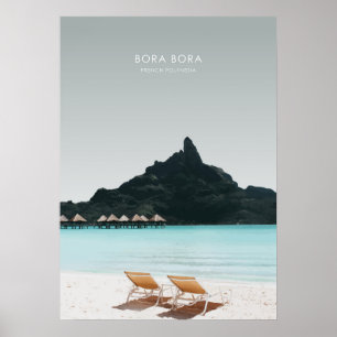 Bora Bora, Frans-Polynesië Reiswerk Poster