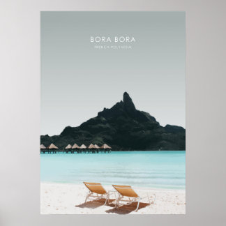 Bora Bora, Frans-Polynesië Reiswerk Poster