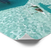 Bora Bora, Frans-Polynesië Reiswerk Poster (Hoek)