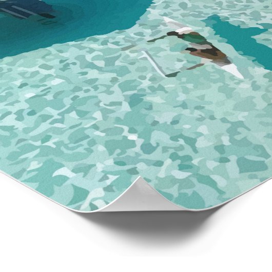 Bora Bora, Frans-Polynesië Reiswerk Poster (Hoek)