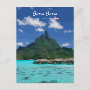 Bora Bora, Frans-Polynesië - Strandresort Briefkaart