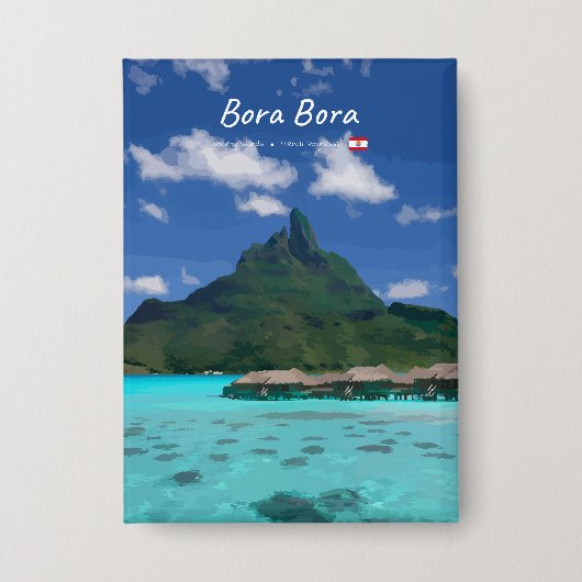 Bora Bora, Frans-Polynesië - Strandresort Button (Voorkant)