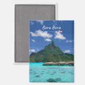 Bora Bora, Frans-Polynesië - Strandresort Flat Magneet (Voorkant / Achterkant)