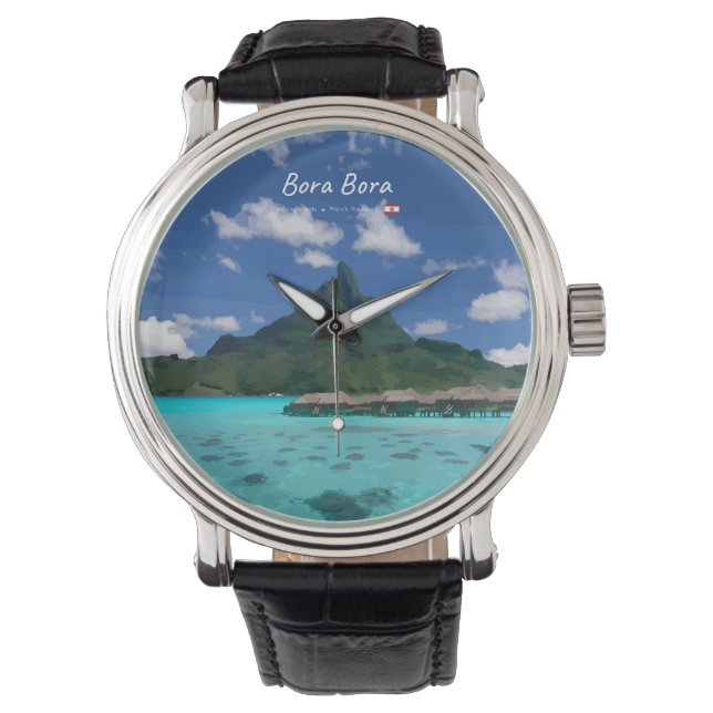 Bora Bora, Frans-Polynesië - Strandresort Horloge (Voorkant)