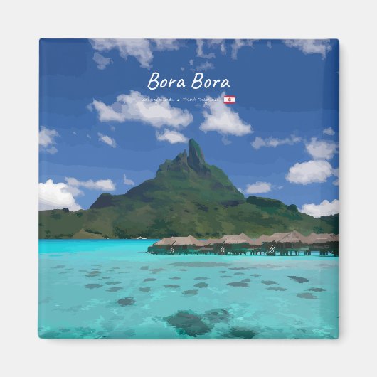 Bora Bora, Frans-Polynesië - Strandresort Magneet (Voorkant)